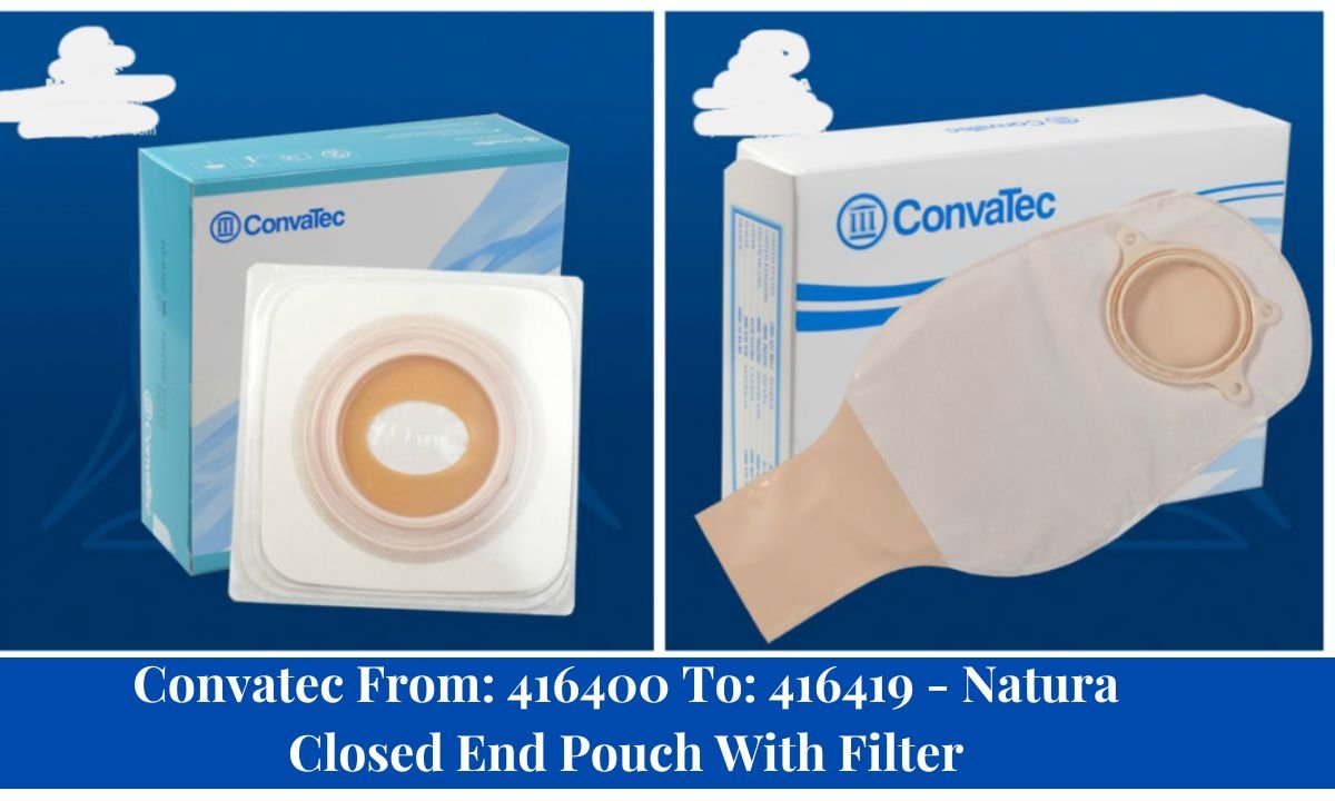 convatec from: 416400 to: 416419 - natura closed end pouch with filter